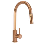 REA - Ocelový dřez Fin BRUSH COPPER bez kuchyňské baterie ZLE-06018