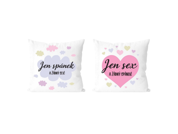 Divja.cz Polštář - Jen spánek/Jen sex