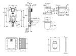 GROHE - Uniset Set předstěnové instalace, klozetu, sedátka SoftClose a tlačítka Arena Cosmopolitan S, Triple Vortex, Cool Sunrise SANI15BB4110
