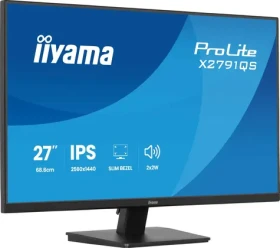 27" iiyama ProLite X2791QS-B1 černá / Monitor / IPS / 2560x1440 / 75Hz / 1ms / HDMI / DP (X2791QS-B1)