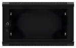 Lanberg WF01-6406-23B černá / Nástěnný rozvaděč / 19" / 6U / 600x450 mm / perforované dveře / flat pack (WF01-6406-23B)