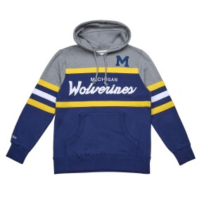 Mitchell & Ness Pánská mikina Michigan Wolverines NCAA Head Coach College Vault Hoodie Velikost: M