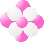 Balónky kytka tmavě růžová balonky.cz Balónky kytka tmavě růžová balonky.cz