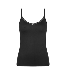 Dámské tílko Feel Of Cotton Spaghetti Top BLACK -černé 0004 TRIUMPH BLACK