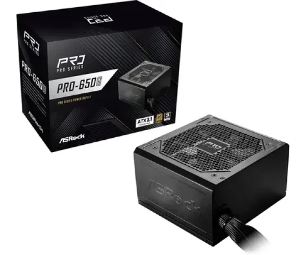 ASRock PRO-650G / ATX / 650W / 80 Plus Gold / 120mm (90-UXR065-GNEAA2)