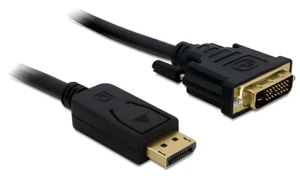 Delock DisplayPort - DVI 24+1 černá / Kabel / 1 m / pozlacené konektory / pasivní / DisplayPort 1.1 (82590)