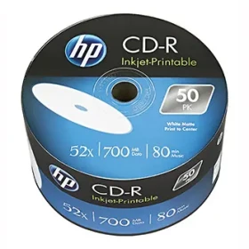 HP CD-R Printable 700MB 52x / Záznamové médium / 50 ks / 80 min (CRE00070WIP-3)