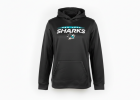 Outerstuff Dětská mikina San Jose Sharks NHL Authentic Pro Hood Po Hoodie Velikost: Dětské L (13 - 14 let)