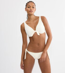 SUMMER DUNE - Bikinový top s kosticemi a centrálním uzlem Triumph BEIGE 44C