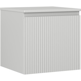 MEXEN/S - Rivel koupelnová skříňka pod umyvadlo 50 cm s deskou, 1 šuplík, reliéf , šedá mat 91A20-05047-1-BFC62