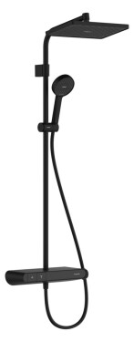 HANSGROHE - Activera Q Sprchový set s termostatem, 29x18 cm, 2 proudy, EcoSmart, matná černá 28648670