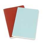Sešity Moleskine Volant - měkké desky, S, linkované, 2 ks - oranžový/ modrý