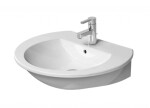 DURAVIT - Darling New Umyvadlo 65x55 cm, s 1 otvorem pro baterii, s WonderGliss, alpská bílá 2621650000