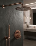REA - Podomítková sprchová sada Lungo Grip Brush Copper + BOX REA-P5651