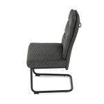 Jídelní židle, šedá, látka, DCL-P3107 GREY2