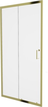 MEXEN - Apia posuvné sprchové dveře 125, transparent, zlaté 845-125-000-50-00