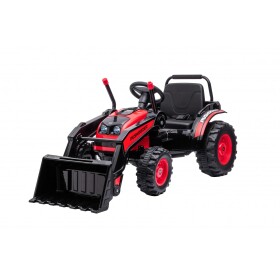 Mamido Dětský elektrický traktor s lopatou červený