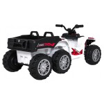 Mamido Dětská elektrická čtyřkolka Quad Sport TX ATV bílá