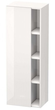 DURAVIT - DuraStyle Skříňka vysoká 140x50x36 cm, levá, lesklá bílá DS1239L2222