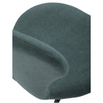 Židle jídelní, modrá látka, nohy černý kov