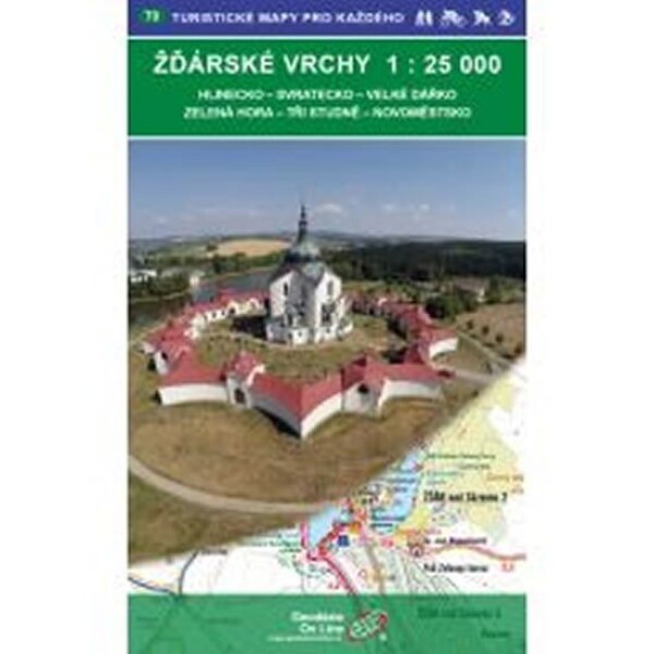 Žďárské vrchy 1:25 000/Hlinecko, Svratecko, Velké Dářko, Zelená hora, Tři Studně,Novoměstsko 1:25 000/turistická a cykloturistická