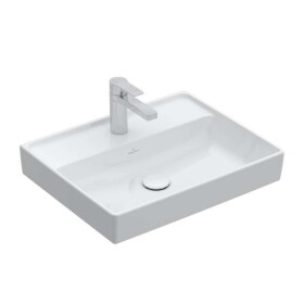 VILLEROY & BOCH - Collaro Umyvadlo 55x44 cm, bez přepadu, otvor pro baterii, alpská bílá 4A335601