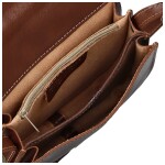 Dámská kožená crossbody taška Luren, hnědá