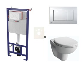 Cenově zvýhodněný závěsný WC set SAT do lehkých stěn / předstěnová montáž + WC VitrA Normus SIKOSSNORBO21K SIKOSSNORBO21K