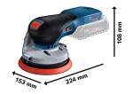 Bosch GEX 18V-125 / Aku Excentrická bruska / 18V / Průměr 125 mm / 10.000 ot-min / bez Aku (0601372201)