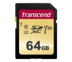 TRANSCEND SDXC karta 64GB 500S, UHS-I U3 V30 (R:95/W:50 MB/s) EDF_325955