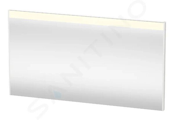 DURAVIT - Brioso Zrcadlo s LED osvětlením 700x1290x45 mm, lesklá bílá BR7005022220000