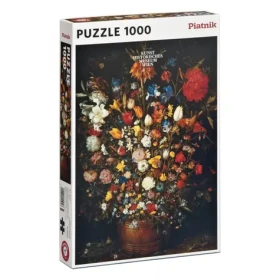 Piatnik Brueghel Květiny v dřevěné váze