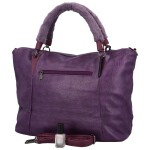 Designová dámská koženková kabelka Claire, fialová
