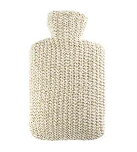 Hugo Frosch Classic Termofor s pleteným lurexovým obalem - krémová (4250098505895)
