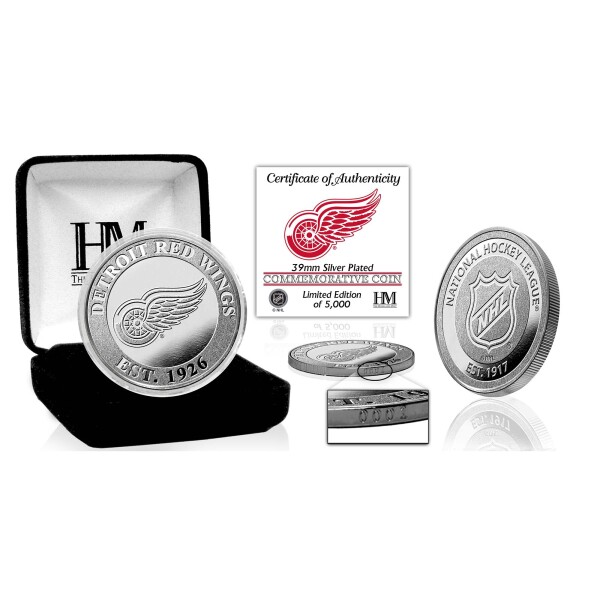 Mince Detroit Red Wings NHL Team Silver