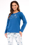 Pyžamo Cornette 655/442 Day&Night long/r S-2XL džínovina XXL