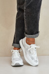 Kožené Sportovní Boty Dámské Sneakers S.Barski LR51-551 Bílé 36