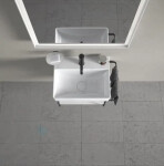 DURAVIT - DuraSquare Umývátko 450x350 mm, bez přepadu, s otvorem pro baterii, DuraCeram, WonderGliss, bílá 07324500411