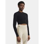 Běžecký top CRAFT ADV Tone Seamless Cropped LS - černý Velikost textilu: XS-S