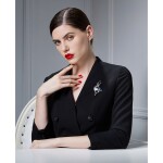 Vánoční brož Swarovski Elements Rudolf 1 - vánoční sob, Světle modrá