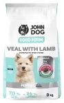 John Dog Junior Good Form telecí s jehněčím 3 kg / Granule pro psy / junior / bez lepku / bez sóji