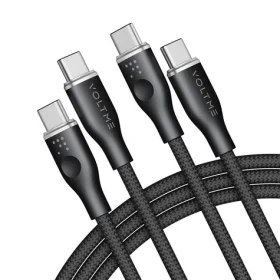 VOLTME Powerlink Rugg Series CTC Kabel USB-C(M) 5A/100W 1.8m černá / 2x USB-C(M) (C2061)