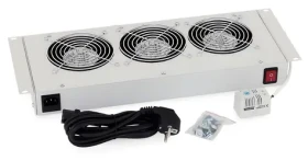 Triton 19" ventilační jednotka / 3 ventilátory / pro nástěnné rozvaděče / bimetalový termostat (RAC-CH-X26-X1)
