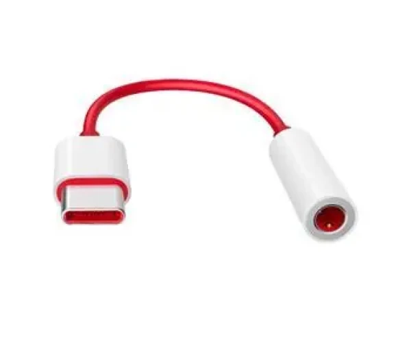 OnePlus adaptér USB-C - 3,5mm jack červená / Adaptér / Audio Adapter Accessory Mode s DAC (57983104916)