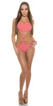 Sexy monokiny s výstřihem 18145 - In Stylefashion růžová S