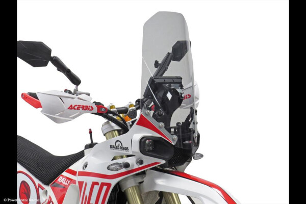 Kove 450 Rally Regular 23-26, 450 Rally Pro 23-26 Turistické plexi Powerbronze 520mm x 305mm - žluté