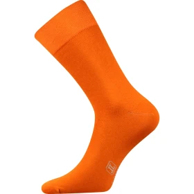 LONKA Ponožky pánské společenské DECOLOR se stříbrem ORANŽOVÉ 39-42 111245