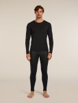Pánské merino set triko + spodky ICEBREAKER Mens 175 Everyday LS Crewe and Leggings Set, Black velikost: XL
