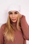Fleecová čepice Carolina K243 bílá UNI
