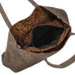 Elegantní dámská shopper taška 2v1 Rimela, šedo-béžová
